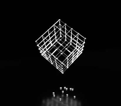 Molecule And Communication Background. Stock Illustration