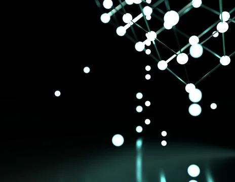 Molecule And Communication Background. Stockillustratie