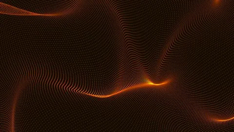 Molecule and communication background. Wave flow. Data technology illustrat.. Stock Illustration