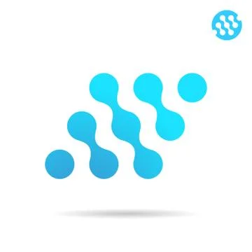 Molecule and connection sign Stock Illustration