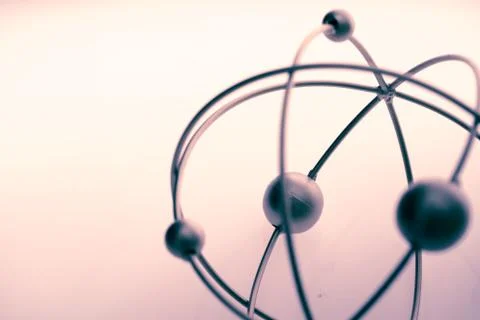 Molecule and DNA model in studio Stock Photos