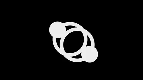 Molecule animation transition masks. white and black color. Stock Footage 123786922