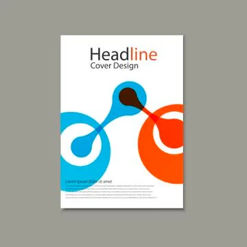 Molecule atom design template. Vector background Stock Illustration