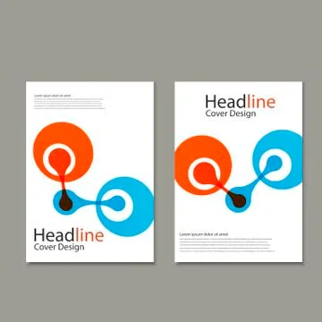 Molecule atom design template. Vector background Illustrazione stock