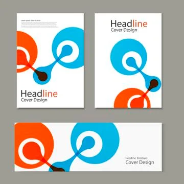 Molecule atom design template. Vector background Stock Illustration