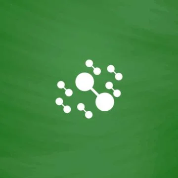 Molecule atom icons Stock Illustration