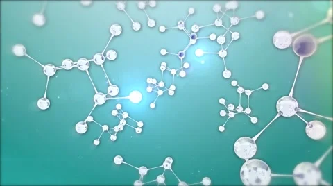 Molecule background Video stock 48618605