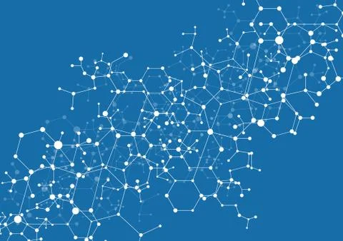 Molecule background Stock Illustration