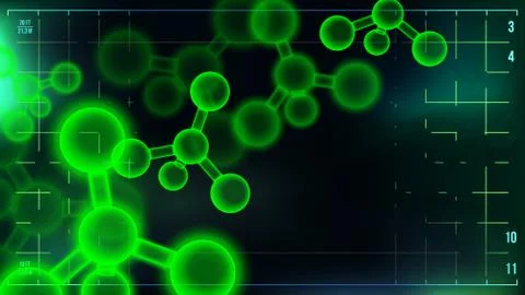 Molecule Background Vector. Medicine. Connection Structure. Nuclear Stock-Illustration
