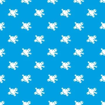 Molecule biology pattern seamless blue 스톡 일러스트