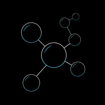 Molecule for biotechnology Stock-Illustration