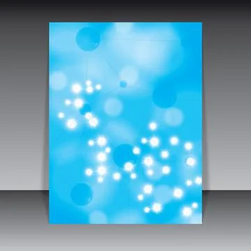 Molecule blue background Stock-Illustration