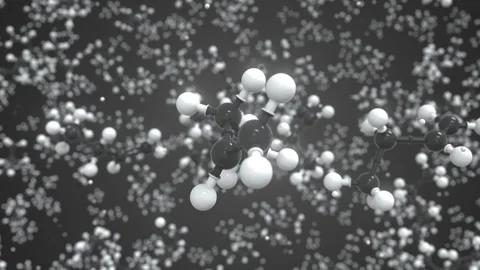 Molecule of butene, conceptual molecular... | Stock Video | Pond5