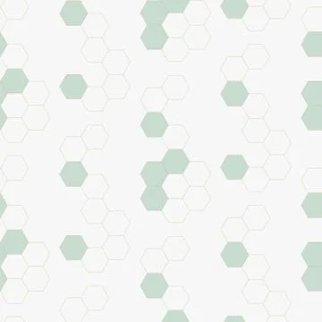 Molecule cells geometric background seamless pattern vector. Stock Illustration