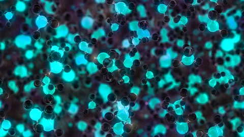 Molecule CH4 Methane science loop tile s... | Stock Video | Pond5