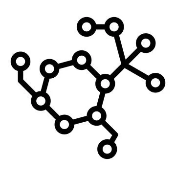 Molecule chain Vector Icon Design Illustration Stock Illustration
