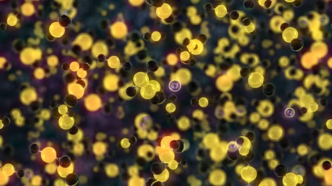 Molecule CO2 science loop tile swirl tech background. This footage is loopable Stock Footage 302282271