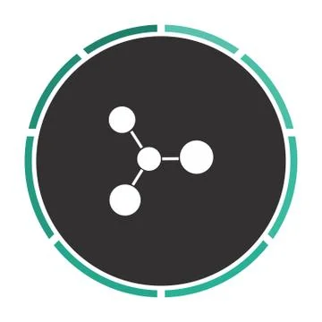 Molecule computer symbol Stock Illustration