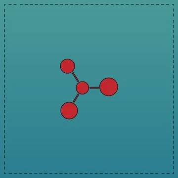 Molecule computer symbol Stock Illustration