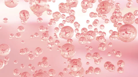 Molecule contained inside a liquid bubble. 動画素材 273344938