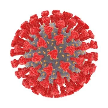 Molecule of coronavirus Stock Illustration