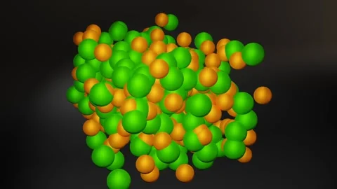 Molecule crystal structure Stock Footage 282518926