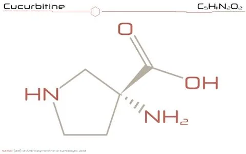Molecule of Cucurbitine Stock Illustration