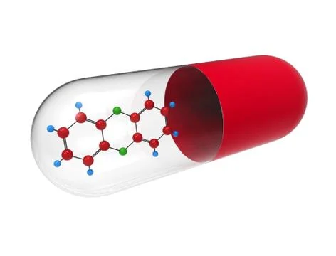 Molecule of dioxin 스톡 일러스트