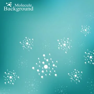 Molecule DNA and communication background. Connected lines with dots. Geometric 스톡 일러스트