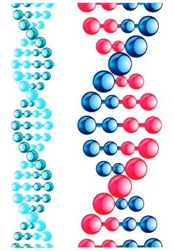 Molecule with dna elements 스톡 일러스트