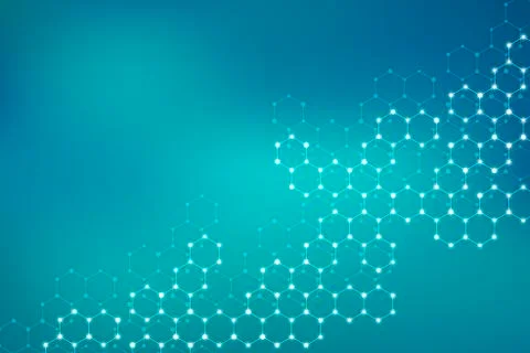 Molecule dna, genetic and chemical compounds, illustration Stock Illustration