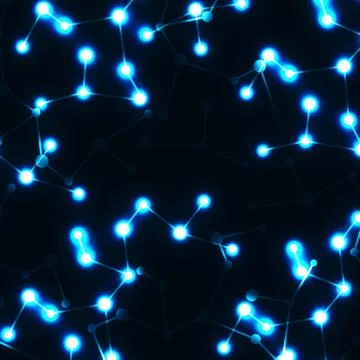 Molecule DNA glowing. Abstract background Stock Illustration