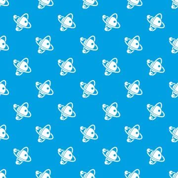 Molecule dna pattern seamless blue Stockillustratie