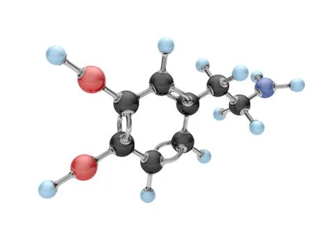 Molecule Dopamine Stock Illustration