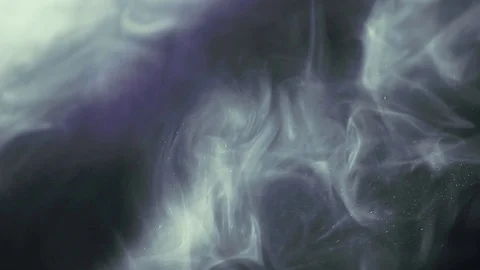 Molecule dynamic smoke purple dark background Video stock 91601525
