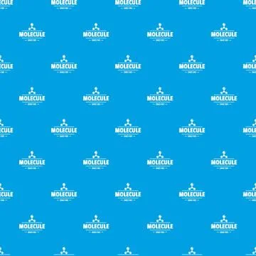 Molecule energy pattern seamless blue 스톡 일러스트
