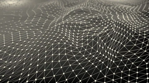 Molecule fabric, atomic thin layer, nodes and network Stock Footage 55758502
