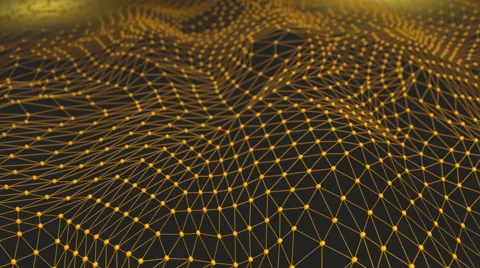 Molecule fabric, atomic thin layer, nodes and network Stock Footage 55759592