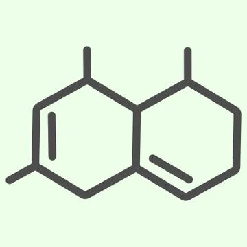 Molecule Formula line icon. Atomic structure and molecules outline style Illustration