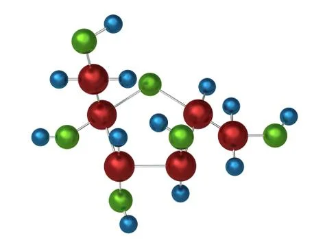 Molecule of fructose Stock Illustration