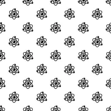 Molecule genetics pattern vector seamless Illustrazione stock