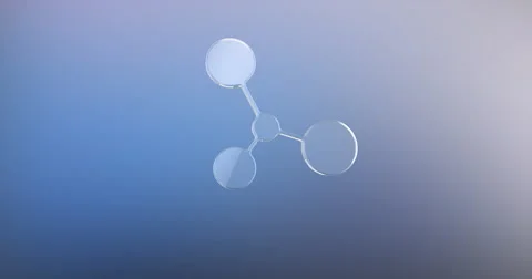 Molecule Glass 3d Icon Stock Footage 67351970