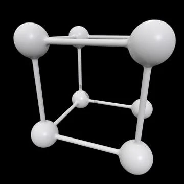 Molecule Grid Connection Structure Stock Illustration