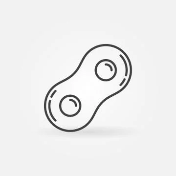 Molecule Human Cell vector line icon or design element Illustrazione stock
