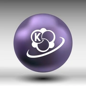 Molecule icon atom vector chemistry symbol element Stock Illustration