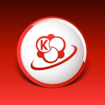 Molecule icon atom vector chemistry symbol element Stock Illustration