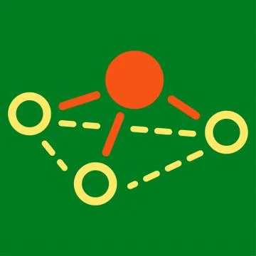 Molecule icon from Business Bicolor Set 스톡 일러스트