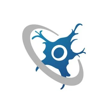 Molecule icon. Cell vector logo design template. Chemistry Laboratory symbol. Stock Illustration