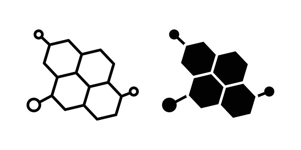 Molecule icon concept. best for web design Stock Illustration