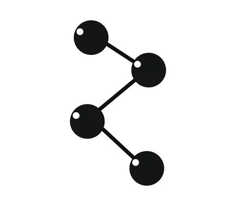 Molecule icon illustrated in vector on white background Stock Illustration